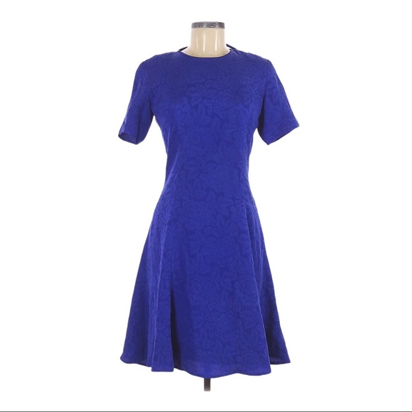 SPENCER JEREMY Dresses & Skirts - Spenser Jeremy Blue Floral Silk Dress